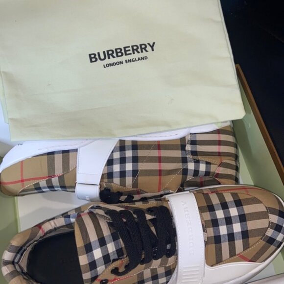 BURBERRY THOMPSON CHECK ESPADRILLES/ SNEAKERS - Picture 4 of 5